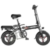 Folding Electric Bike 250W, 14 Inch, LCD Display, Removable Battery, Dual Disc Brake, Black