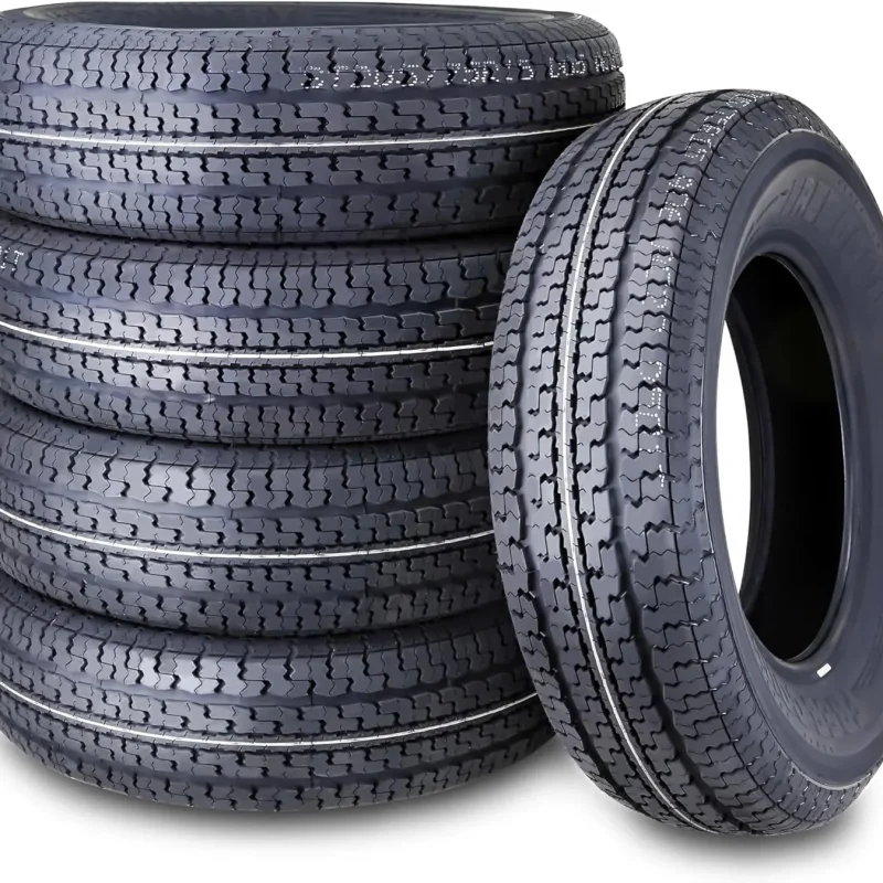 FREE COUNTRY Trailer Tires ST205/75R15, Set Of 4, 10-Ply Load Range E, Steel Belted Radial