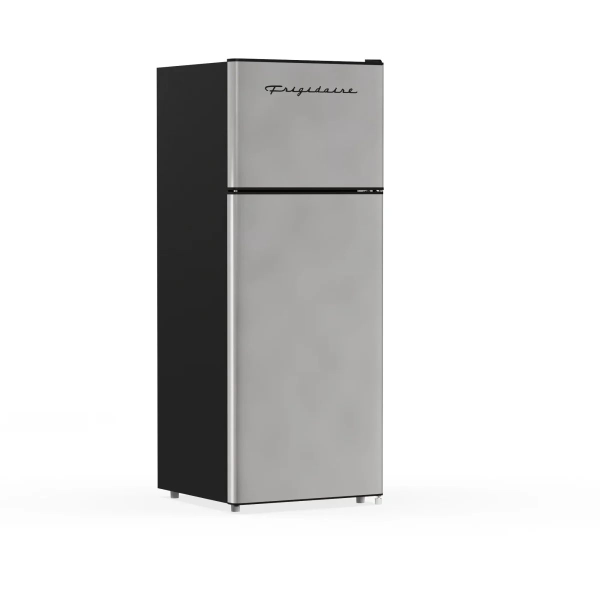 Frigidaire 21 in 7.5 Cu. Ft. Retro Top-Freezer Refrigerator, Standard Door Style, Stainless Look