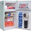 Frigidaire 3.2 Cu Ft Red 2-Door Retro Bar Fridge With Side Bottle Opener - EFR840-RED