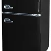 Frigidaire 3.2 Cu Ft Red 2-Door Retro Bar Fridge With Side Bottle Opener - EFR840-RED