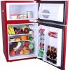 Frigidaire 3.2 Cu Ft Red 2-Door Retro Bar Fridge With Side Bottle Opener - EFR840-RED