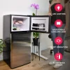 Frigidaire 4.5 Cu. Ft. 2-Door Compact Refrigerator With Chrome Trim - EFR451, Platinum