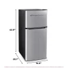 Frigidaire 4.5 Cu. Ft. 2-Door Compact Refrigerator With Chrome Trim - EFR451, Platinum
