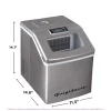 Frigidaire Countertop Clear Square Ice Maker, 40 lbs. Per Day - Stainless Steel