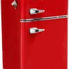 Frigidaire Retro-Style Mini Fridge With Freezer, 3.1 Cu. Ft., Two-Door, Built-In Bottle Opener