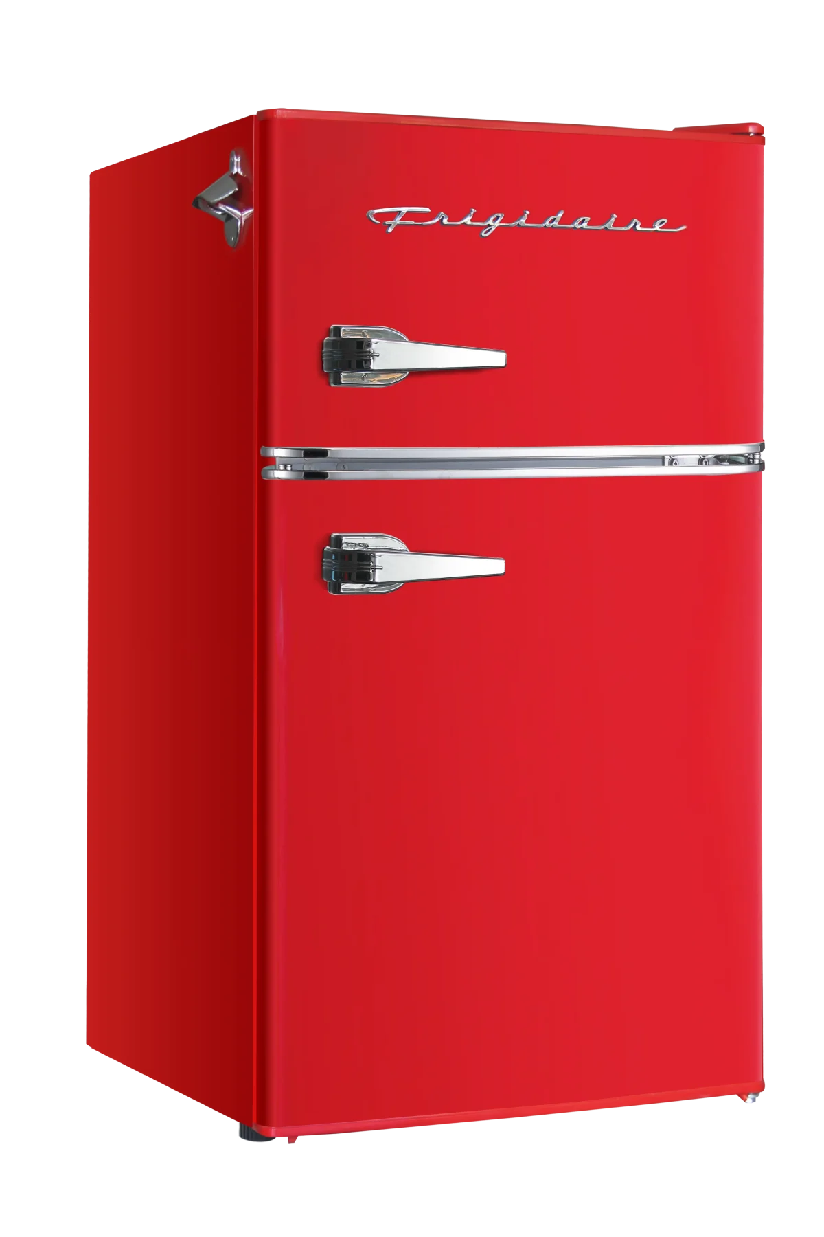 Frigidaire Retro Two-Door Compact Refrigerator With Freezer, 3.1 Cu. Ft., Red