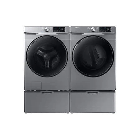 Front-Load Washer And Electric Dryer Set, 4.5 Cu. Ft. Washer/7.5 Cu. Ft. Dryer, Platinum