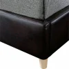 Furniture of America Goodwater Faux Leather Full Foundation Bed - Brown