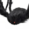 Furry Spider Decoration, Black, 50", Halloween by Way To Celebrate
