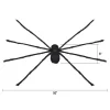Furry Spider Decoration, Black, 50", Halloween by Way To Celebrate