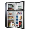 Galanz 4.6 Cu Ft Two Door Mini Refrigerator With Freezer, Stainless Steel - GL46TS5E