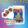 Galaxy Star Rainbow Lollipops Individually Wrapped, Bursting with Fruity Flavor, Great Swirl Lollipops for Kids Birthday