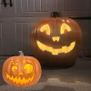 Gamexcel 21" Jack O Lantern Halloween Plastic Pumpkin Lights with Pre-lit LED Bulbs - Indoor/Outdoor Smile Face Decorati