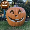 Gamexcel 21" Jack O Lantern Halloween Plastic Pumpkin Lights with Pre-lit LED Bulbs - Indoor/Outdoor Smile Face Decorati