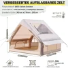 Gaonala Inflatable Camping Tent For 4-6 People, 420D Oxford Fabric - With Hand Pump