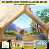 Gaonala Inflatable Camping Tent For 4-6 People, 420D Oxford Fabric - With Hand Pump