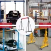 GARVEE Adjustable 1-Ton Portable Gantry Crane, 2200-Lb Capacity, 96.5-143.7 In Height