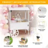 GDLF Candy Cart With Wheels And Storage Cabinet - 68.5 in