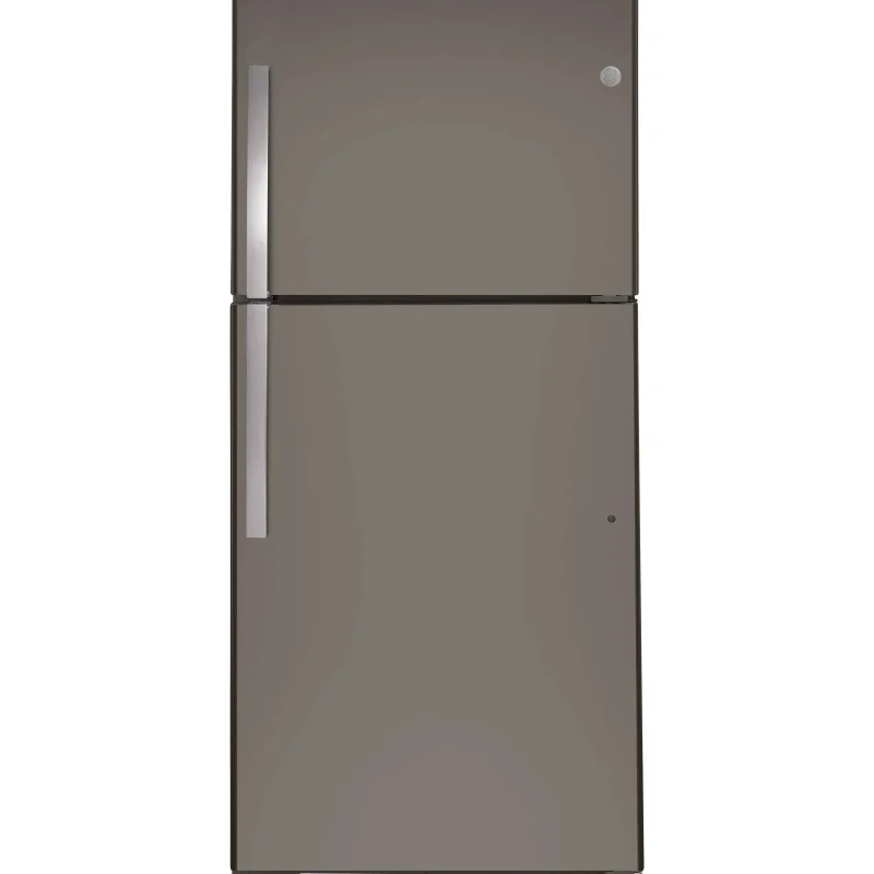 GE Top Freezer Refrigerator 21.9 Cu. Ft. Slate - GTS22KMNRES