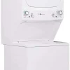 GE Unitized Spacemaker 3.9 Cu. Ft. Washer With Stainless Steel Basket And 5.9 Cu. Ft. Electric Dryer - GUD27EESNWW