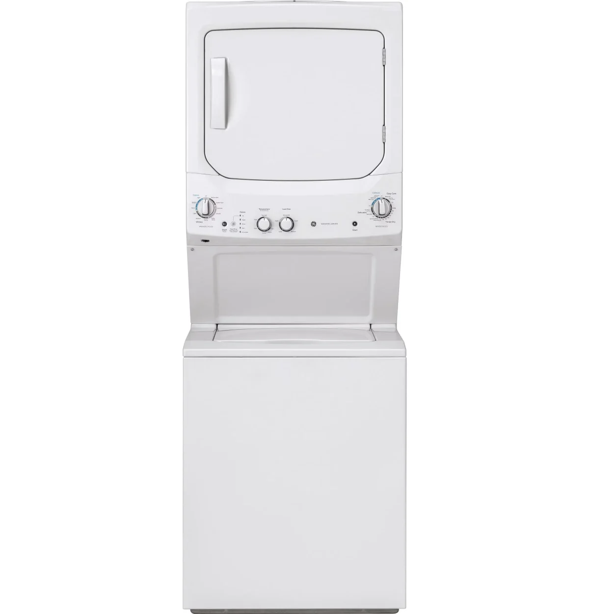 GE Unitized Spacemaker Washer 3.8 DOE cu. ft. With 5.9 cu. ft. Gas Dryer