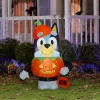 Gemmy 3.5 ft Airblown Blowup Inflatable Bluey in Pumpkin Costume Outdoor Decoration - Orange