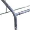 GFVCNIO Metal Coop Run With Cover, 10 x 6.5 x 6.5, Silver