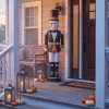 Giant Animated Skeleton Nutcracker Decoration, Black and Orange, 72", Halloween by Way To Celebrate