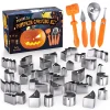 Gintenco Pumpkin Carving Tool & Kit, with Stainless Steel Molds, Decorating Kit 16pcs