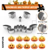 Gintenco Pumpkin Carving Tool & Kit, with Stainless Steel Molds, Decorating Kit 16pcs