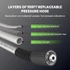 Giraffe Tools Grandfalls Wall-Mounted Pressure Washer, 2900 PSI, 2.2 GPM, 100ft Retractable Hose - Super 134