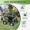 Giraffe Tools Heavy Duty Garden Hose Reel Cart With Wheels - 250-Feet 5/8-Inch Hose Capacity