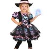 Girl's Pastel Tutu Toddler Witch Costume