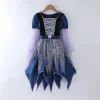 Girls Witch Tutu Dress Fairy Tale Wicked Witch outfit Halloween Kids 6-7 Years Kids Girls Dress