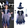 Girls Witch Tutu Dress Fairy Tale Wicked Witch outfit Halloween Kids 6-7 Years Kids Girls Dress