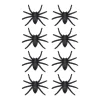 Glitter Spiders Decorations, Black, 8 Count, Halloween by Way To Celebrate