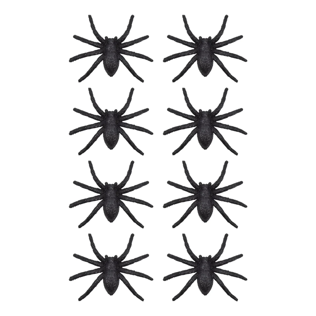 Glitter Spiders Decorations, Black, 8 Count, Halloween by Way To Celebrate
