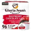 Gloria Jean's Raspberry Chocolate Lava Medium Roast K-Cup Coffee Pods, 96 Count - Keurig Compatible