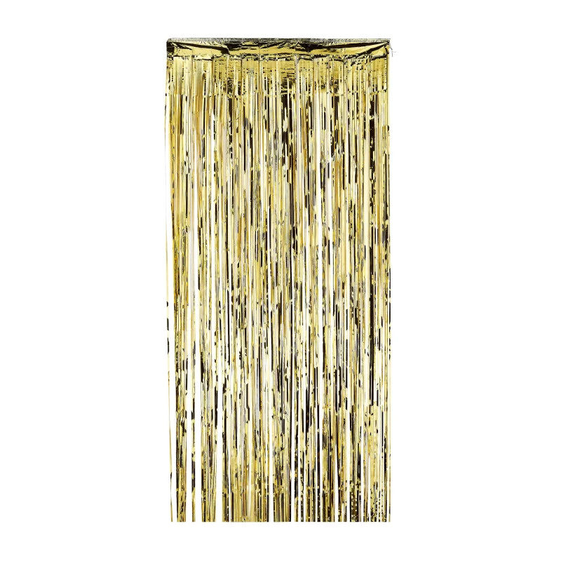 Gold Foil Door Curtain, 8' x 3', Party Banners, by Way To Celebrate