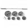 Gold's Gym 300 lb Olympic Weight Set With Barbell, Plates, Collars And Storage Rack - WGGOP300