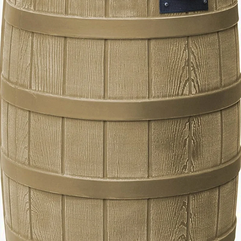 Good Ideas Rain Wizard 50 Gallon Plastic Outdoor Rain Barrel Water Storage Collector