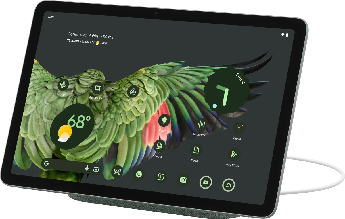 Google Pixel Tablet 11in Android Tablet 256GB Wi-Fi Hazel With Charging Speaker Dock