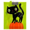 Googly Eye Cat Trick-or-Treat Party Bag, Green and Black, Halloween by Way To Celebrate