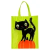 Googly Eye Cat Trick-or-Treat Party Bag, Green and Black, Halloween by Way To Celebrate