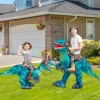 GOOSH 55 inch Halloween Costume Inflatable Dinosaur Costume, Toddler Dinosaur Costume Blow Up Dinosaur Costume Kids Size