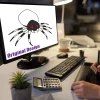 GOOSH Halloween Inflatable 6 FT Spider Inflatables Outdoor Decorations with Magic Light, Scary Inflatable Halloween Spid