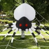 GOOSH Halloween Inflatable 6 FT Spider Inflatables Outdoor Decorations with Magic Light, Scary Inflatable Halloween Spid