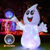 GOOSH Halloween Inflatables 5 FT Halloween Ghost Inflatable with Built-in LEDs, Cute Halloween Inflatable Ghost Blow up