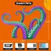 GOOSH Halloween Inflatables 7.2 FT Octopus Tentacles Inflatable with Built-in LEDs, Halloween Inflatable Octopus Blow Up